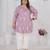 Lavender color beautiful plus size kurta for casual looks