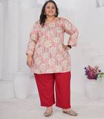 Multy color beautiful plus size kurta for casual looks