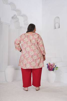 Multy color beautiful plus size kurta for looks 2