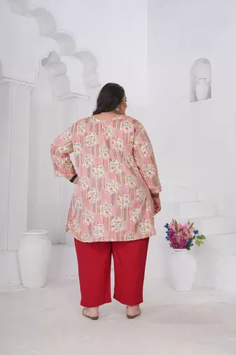 Multy color beautiful plus size kurta for looks