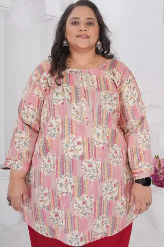 Multy color beautiful plus size kurta for looks