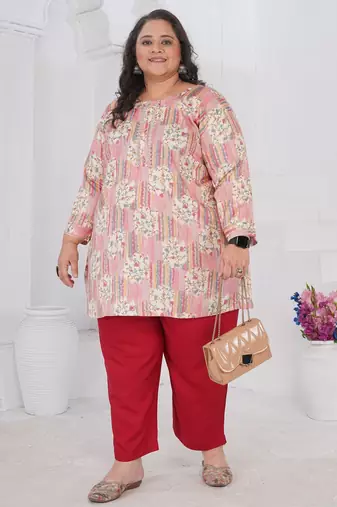 Multy color beautiful plus size kurta for looks
