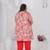 Pink color beautiful plus size kurta for casual looks