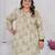 Grey color beautiful plus size kurta for casual looks