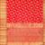 Red soft silk blend banarasi jacuard work designer party wear saree with unstitched blouse piece