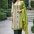 Off white color jaquard silk fabric designer ceremonial ethnic readymade suit