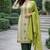 Off white color jaquard silk fabric designer ceremonial ethnic readymade suit