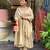 Beige color stylish trendy looking designer kurta set for stylish looks