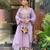 Lavender color stylish trendy looking designer kurta set for stylish looks