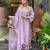 Lavender color stylish trendy looking designer kurta set for stylish looks