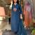 Blue color stylish trendy looking designer kurta set for stylish looks