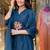Blue color stylish trendy looking designer kurta set for stylish looks