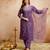 Purple color stylish trendy looking designer kurta set for stylish looks