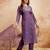 Purple color stylish trendy looking designer kurta set for stylish looks