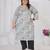 Grey color designer printed smart look plus size kurti