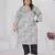 Grey color designer printed smart look plus size kurti