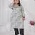 Grey color designer printed smart look plus size kurti