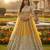 Yellow Net Semi Stitched Lehenga Choli with Embroidery & Dori Sequence Work