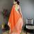 Orange banarasi silk intricate zari weaving kanjivaram sarees
