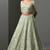 Light Green Color sequins,thread & dori work and net ruffle work Mulberry silk lehenga Choli