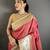 Pink soft silk small floral zari butti gold zari weaving banarasi saree