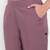 burgundy cotton trousers with side pocket high waist