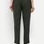 olive cotton trousers with side pocket cut