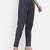 grey cotton women trousers with plain side cut design