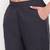 grey cotton women trousers with plain side cut design