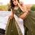 Dark Olive Embroidered Lehenga