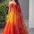 multicolour organza Corset Lehenga