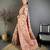 Pretty pink pashmina silk meenakari weaving madhubani design kashmiri saree