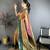 Copper soft silk small floral zari butti gold zari weaving banarasi saree