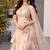Cream Floral Silk Lehenga