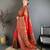 Red pashmina silk meenakari weaving madhubani design kashmiri saree