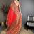 Red pashmina silk meenakari weaving madhubani design kashmiri saree