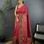 Rani pink pashmina silk meenakari weaving madhubani design kashmiri saree