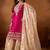 Pink embroidered kurta sharara set with silk dupatta party wear