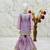 Lavender silk girls sharara set