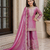 light pink embroidered silk girls sharara set