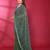 Teal fendy silk linear sequence beads work bollywood saree