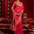 Cerise pink silk butti motifs woven work paithani saree