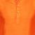 Designer men's orange color silk kurta pajama set