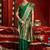 Green silk butti motifs woven work paithani saree