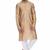Designer men's golden color silk kurta pajama set
