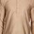 Designer men's golden color silk kurta pajama set