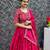 Women's Chinon Silk Embroiderd Semi-Stitched Lehenga Choli With Dupatta