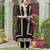 Black georgette semi stitched wedding suits