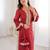 Maroon real mirror viscose designer kurta set with batwa