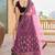 Women's Velvet Embroiderd Semi-Stitched Lehenga Choli With Dupatta